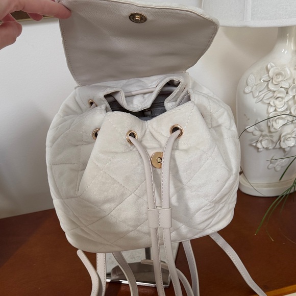 Juicy Couture Cream Quilted Backpack - Picture 11 of 16